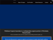 Tablet Screenshot of middlesexsurgical.com